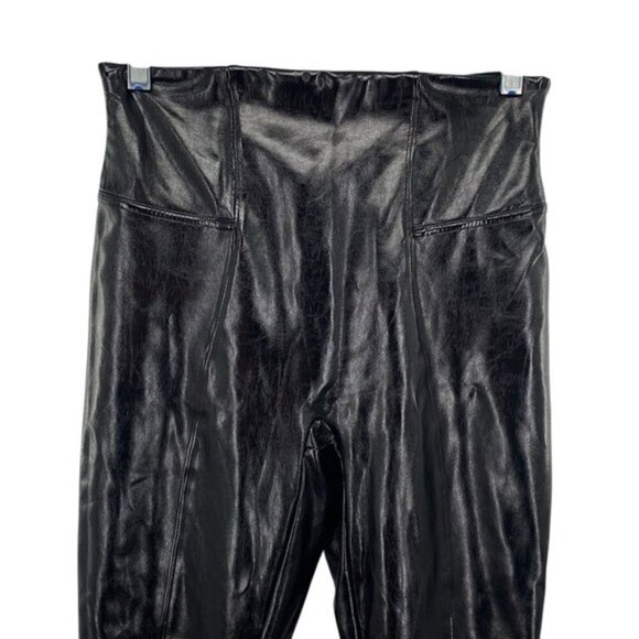 Spanx SpanxShape Faux Leather Patent Leggings - Picture 6 of 12